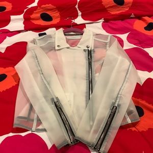 NWT Trendy BLANK NYC See Through Moto Jacket
